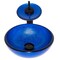 Novatto Mini 12-inch Blue Foiled Glass Vessel Bath Sink Set, Matte Black NSFC-S132-1217003MB - alternate 2